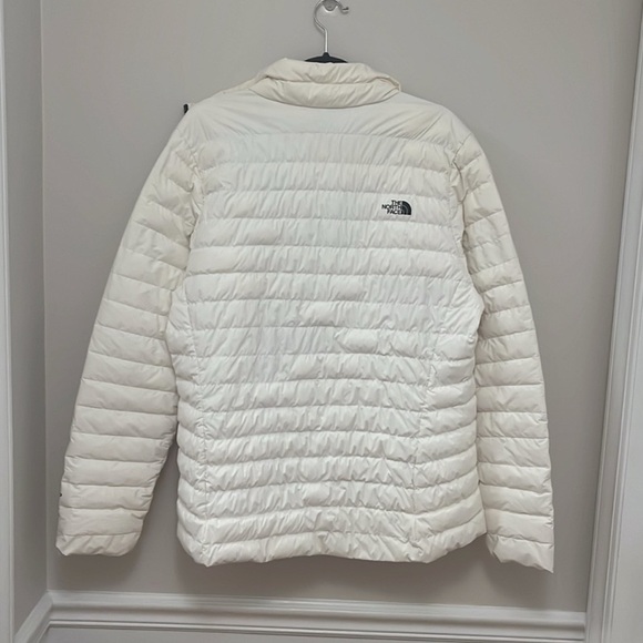 The North Face Stretch Down Jacket in Gardenia White (Cream) Size XXL EUC - Picture 3 of 5